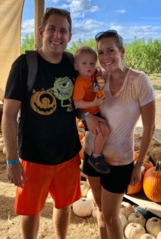 Stephanie Susskind with her husband and son.